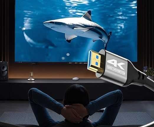 4k Kabel HDMI 7M,High Speed HDMI 2.0 Kabel,Obsługa 4K 60Hz ARC,HDR