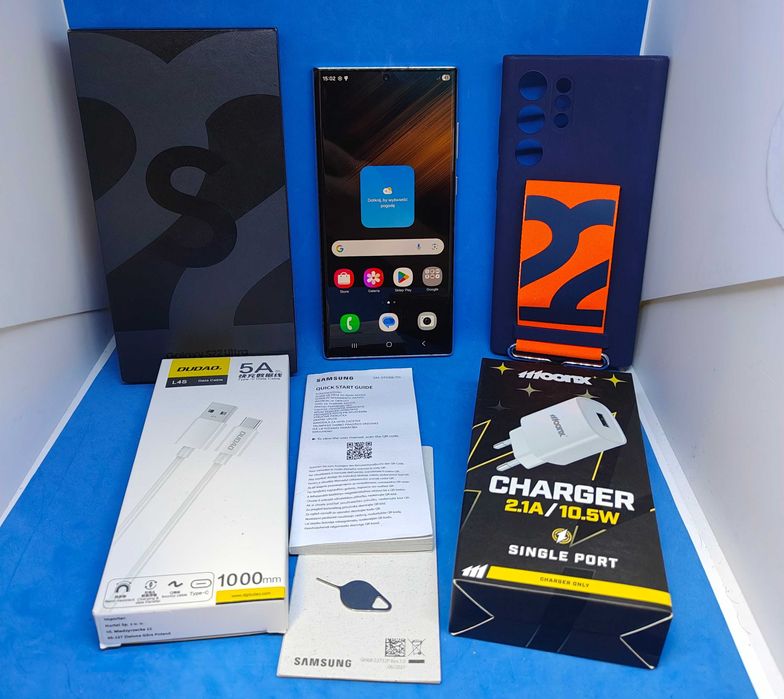 Samsung Galaxy S22 Ultra 5g Phantom White!! 12+12/256gb!! Nagrywanie Rozmów!! Gwarancja/Faktura!! Możliwa Wysyłka!!