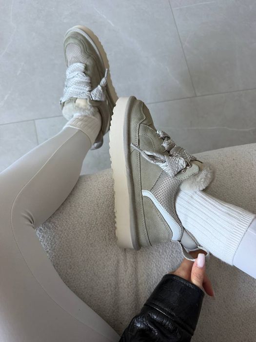 Кросівки Кроссовки UGG LOWMEL SNEAKERS premium Grey  Серый  Сірий Кросовки Демісезон