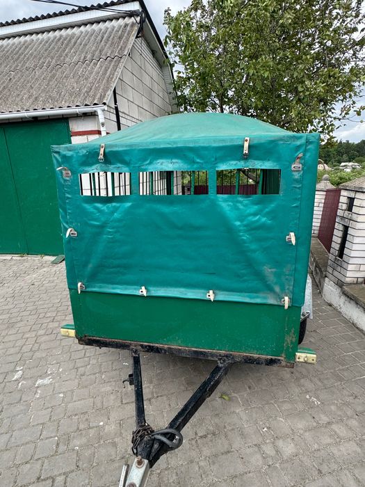 Продам двовісний легковий причіп 2.5×1.4 м з тентом та накриттям