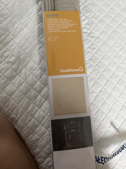 Roleta rzymka bezowa GoodHome 120x160 nowa