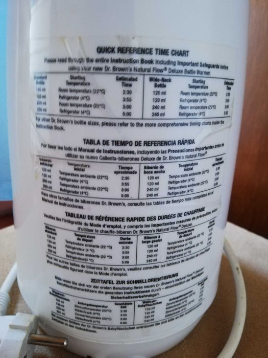 Aquecedor de biberão - Marca Dr. Browns