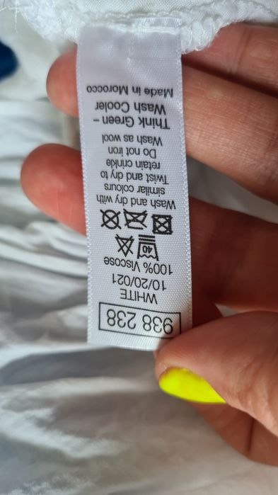 Biała tunika sukienka letnia na lato 100% viskoza elegancka