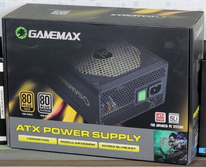 Блок живлення модульний 80plus Platinum Gamemax GM-600G  600W