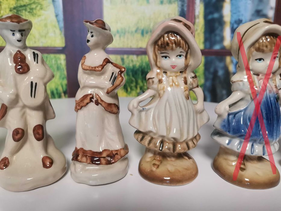 Figurki porcelana PRL różne rodzaje chłopiec dziewczynka