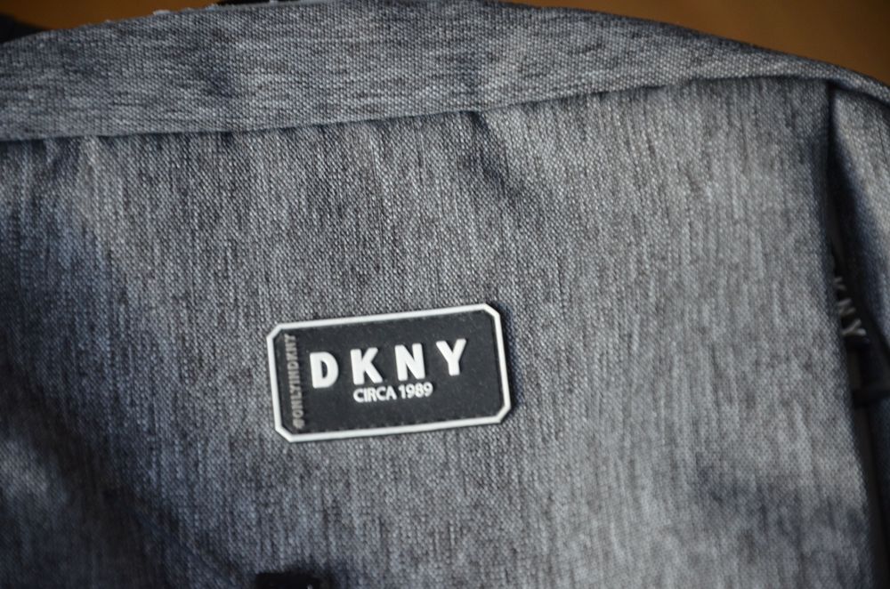 elegancki plecak DKNY czarna szary