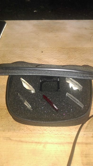 Conjunto filtros Polaroid com suporte e bolsa