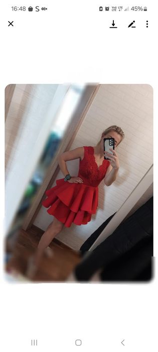 Sukienka emo czerwona