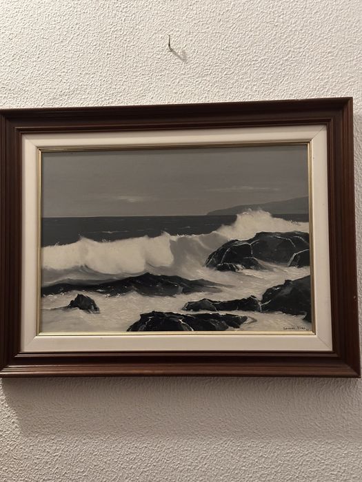 Quadro Original a Óleo – Marinha – Assinado e Datado (1992)