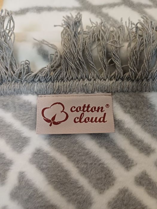 Koc gruby nowy bawełniany ciepły