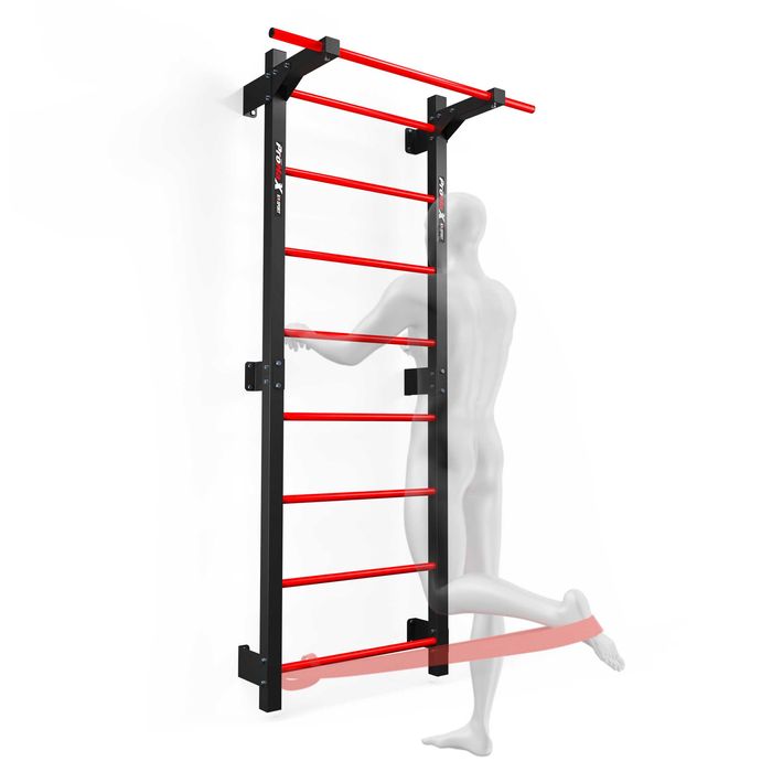 Drabinka gimnastyczna z drążkiem mocna dla dzieci dorosłych na prezent