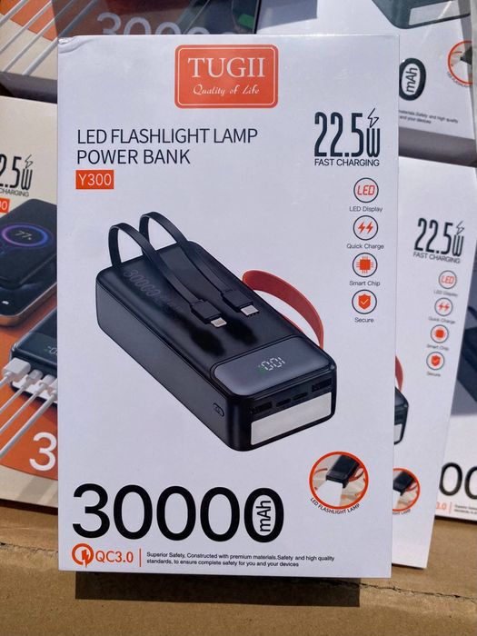 Є ОПТ.Повербанк(power bank) Tugii  Y300 30000мАг 22.5W для ЗСУ