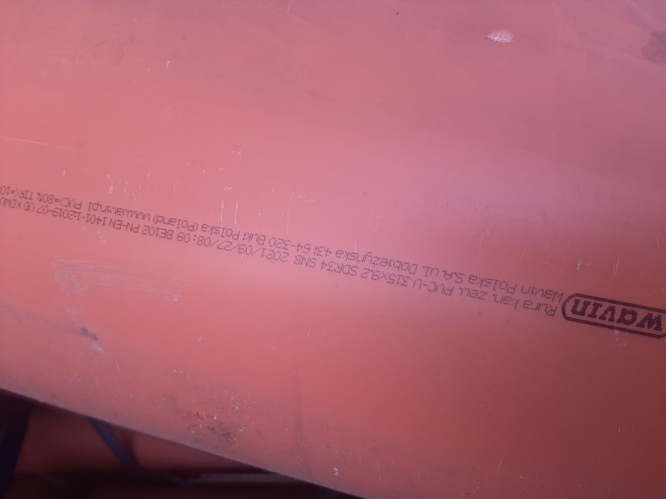 Rury pcv 200 lub 315 lite