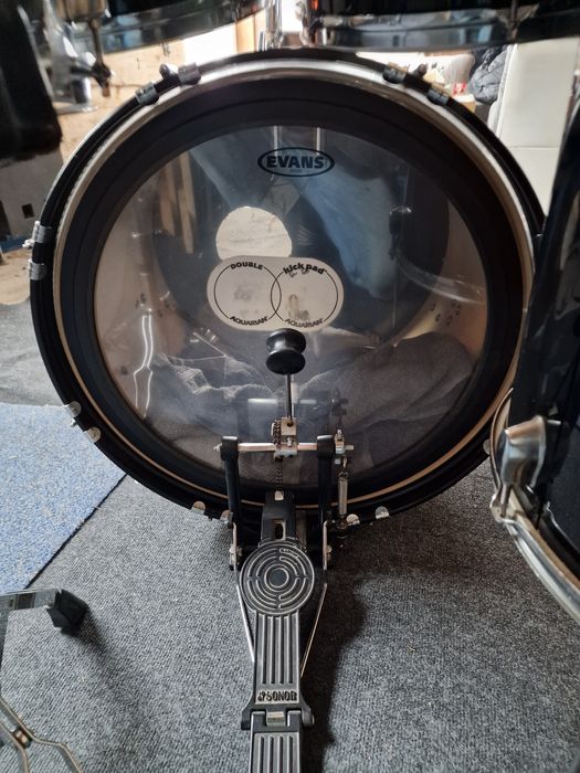 Perkusja Sonor 503 + talerze Paiste , werbel i pedal – super stan
