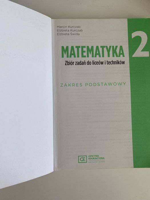 Zbiór zadań Matematyka 2 podstawa
