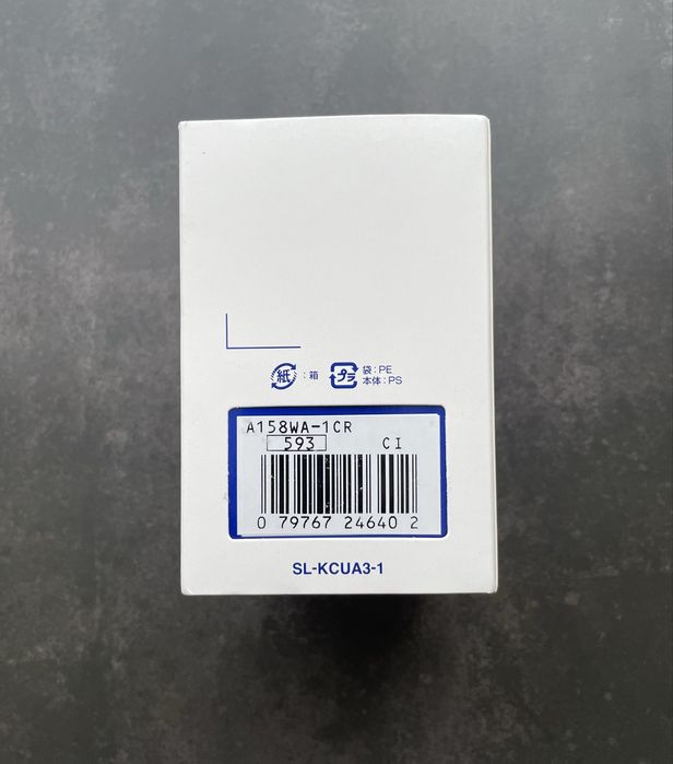 Годинник наручний Casio A158WA-1 vintage новий оригінал