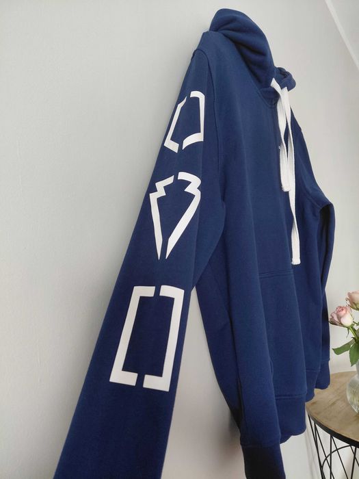 Bluza męska G-Star Raw granatowa hoodie z kapturem rozmiar LL