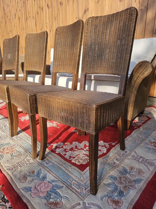 Krzesła rattan komplet 4 sztuki #1051 Stylowy Węgrów