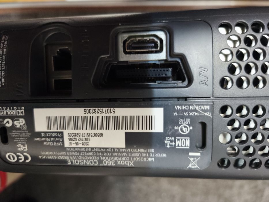 Xbox 360 120 gb preta