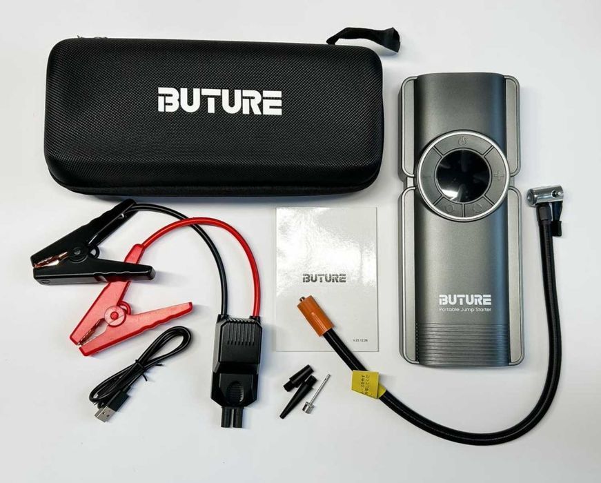 Powerbank Urządzenie rozruchowe BUTURE 2500A Jump Starter Kompresor