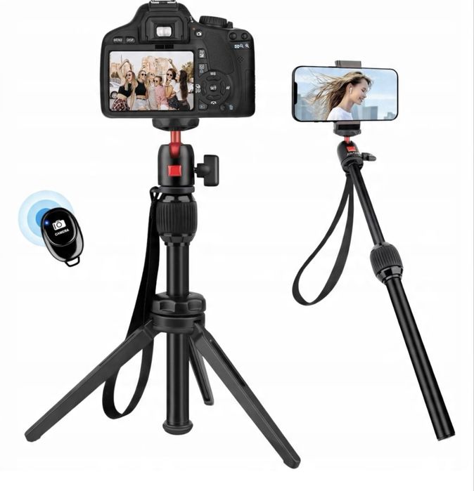 JOILCAN H30 mini statyw biurkowy 46 cm z pilotem do telefonu