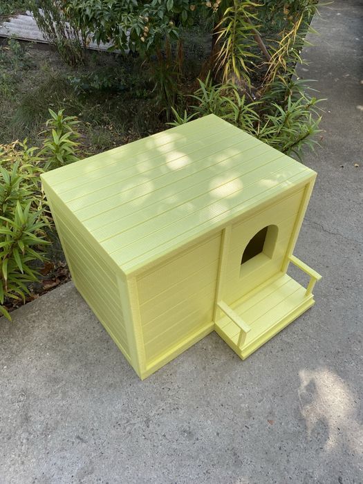 Тепла будка. Вуличний будинок для котів. Будка для собаки