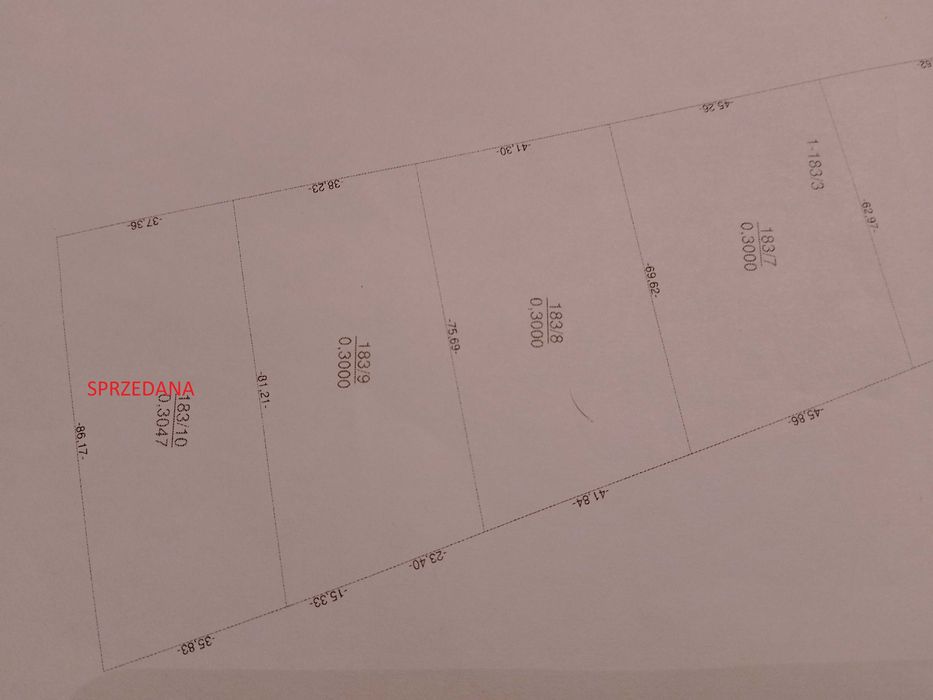 Sprzedam działki budowlane 3000 m2