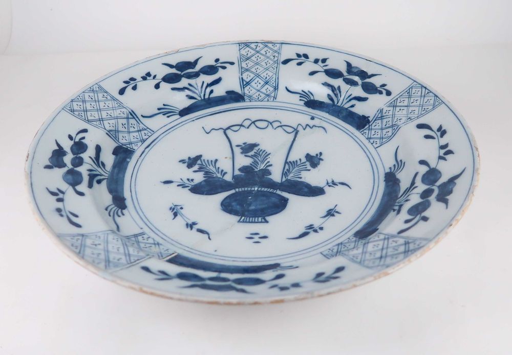 Grande Prato Delft Séc. XVIII - 34.5 cm