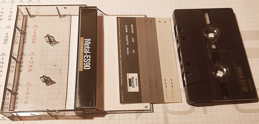 Kaseta magnetofonowa SONY Metal-ES90 Super stan