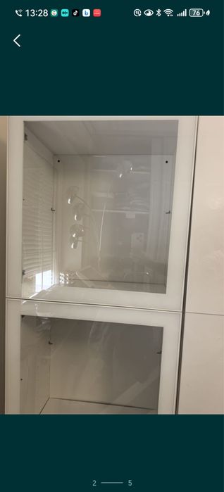 Ikea drzwiczki szklane biale do regalu Besta