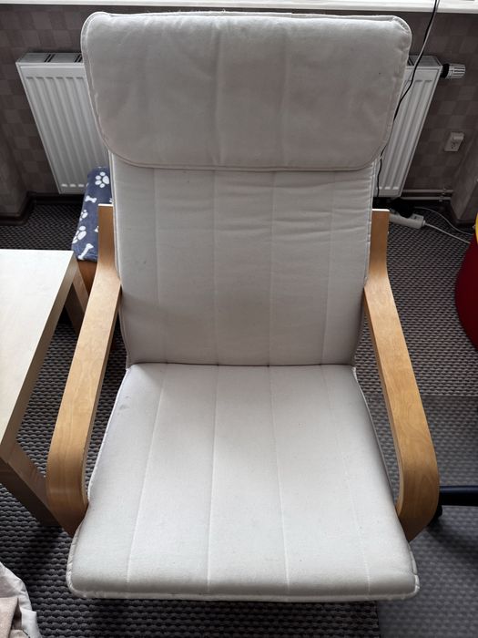 Fotel z podnóżkiem Ikea