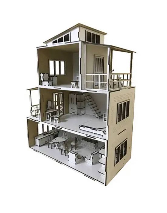 Знижка!Ляльковий будиночок з меблями