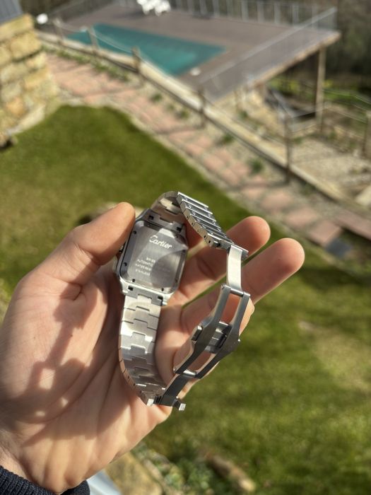 Cartier santos black dial