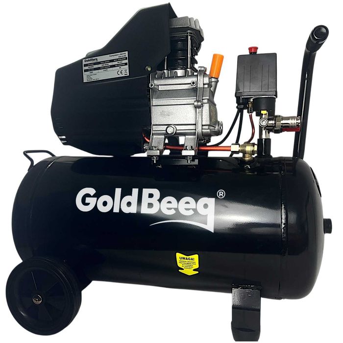Kompresor olejowy 50L sprężarka z zestawem kit GoldBeeg
