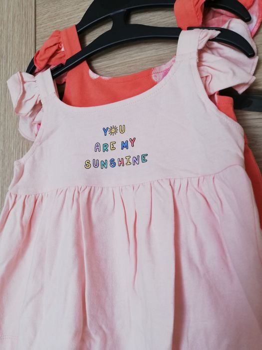 2 sukienki niemowlęce, sukienka dla dziewczynki, sukienka dziewczęca