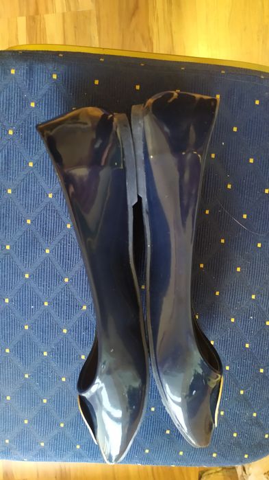 Balerinki lakierki,granatowe ,41