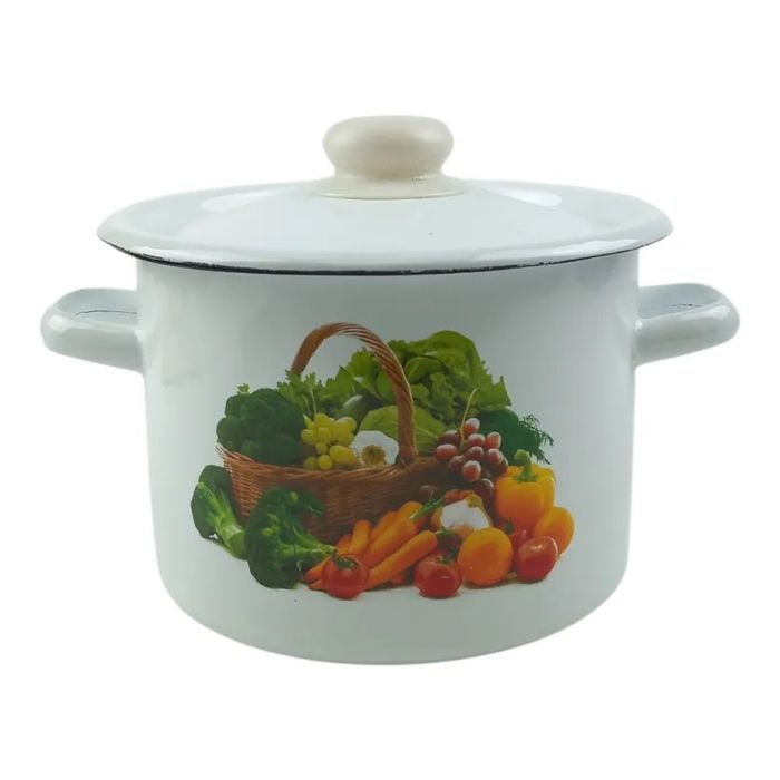 Кастрюля эмалированная, чайник, сотейник, ведро, посуда эмалированная.