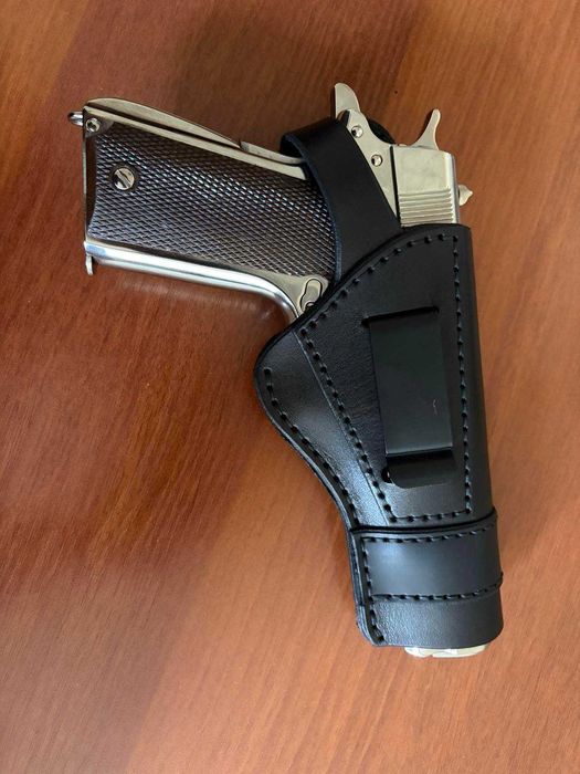 Шкіряна кобура для Colt M1911 A1 зі скобою, кобура Colt M1911, Кольт, оперативна кобура для пістолету Colt