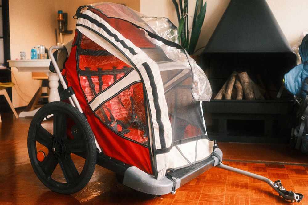 Reboque de bicicleta Bellelli 2 lugares