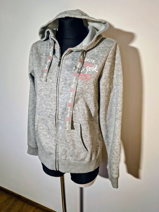 Szara mięciutka bluza dresowa damska r. M