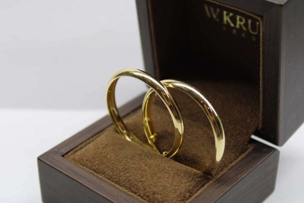 Zjawiskowe ZŁOTE kolczyki kółka p585/14K, waga 3,28g