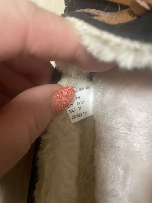 Женские замшевые мокасины на меху 39 размера