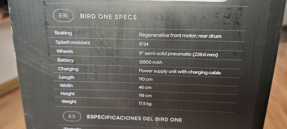 Hulajnoga Elektryczna Bird One