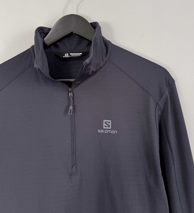 Bluza Męska Salomon Outrack Midlayer Half Zip Men's Outdoor Pullover Top Navy Size M