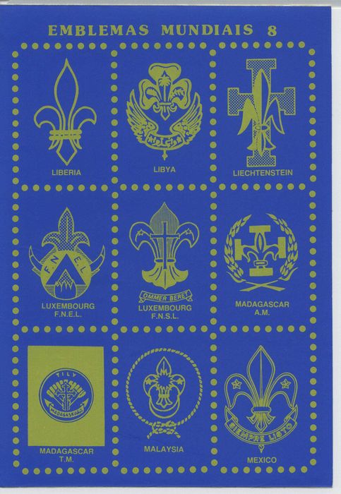 Autocolantes Escutismo - Emblemas Mundiais