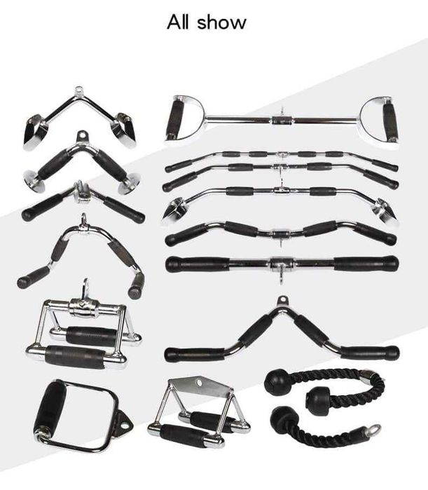 Uchwyt łamany długi biceps triceps