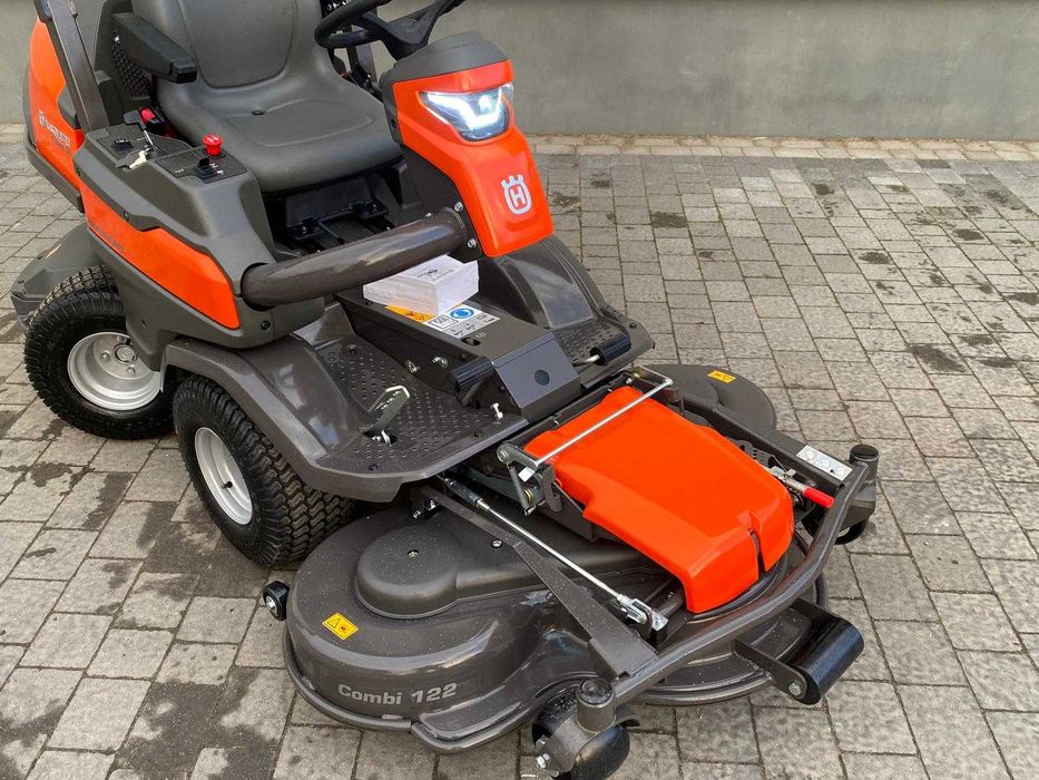 NOWY Rider traktorek kosiarka Husqvarna P 524X EFI z kosiskiem 137cm