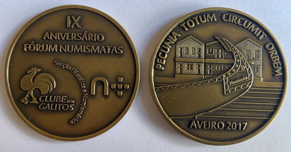 Numismatica - Colecção 6 Medalhas do Fórum dos Numismatas