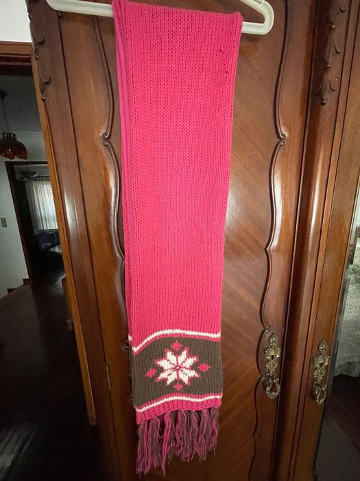 Cachecol cor de rosa