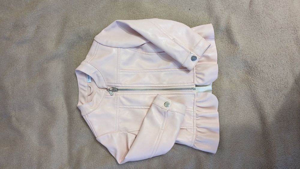 Шкіряна дитяча куртка 80